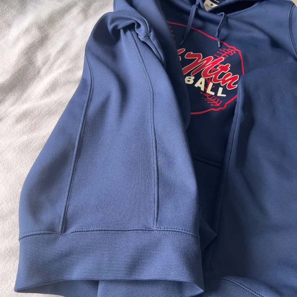 Nike Therma-FIT Oak Mountain Baseball Hoodie Navy Blue Large Sweatshirt
